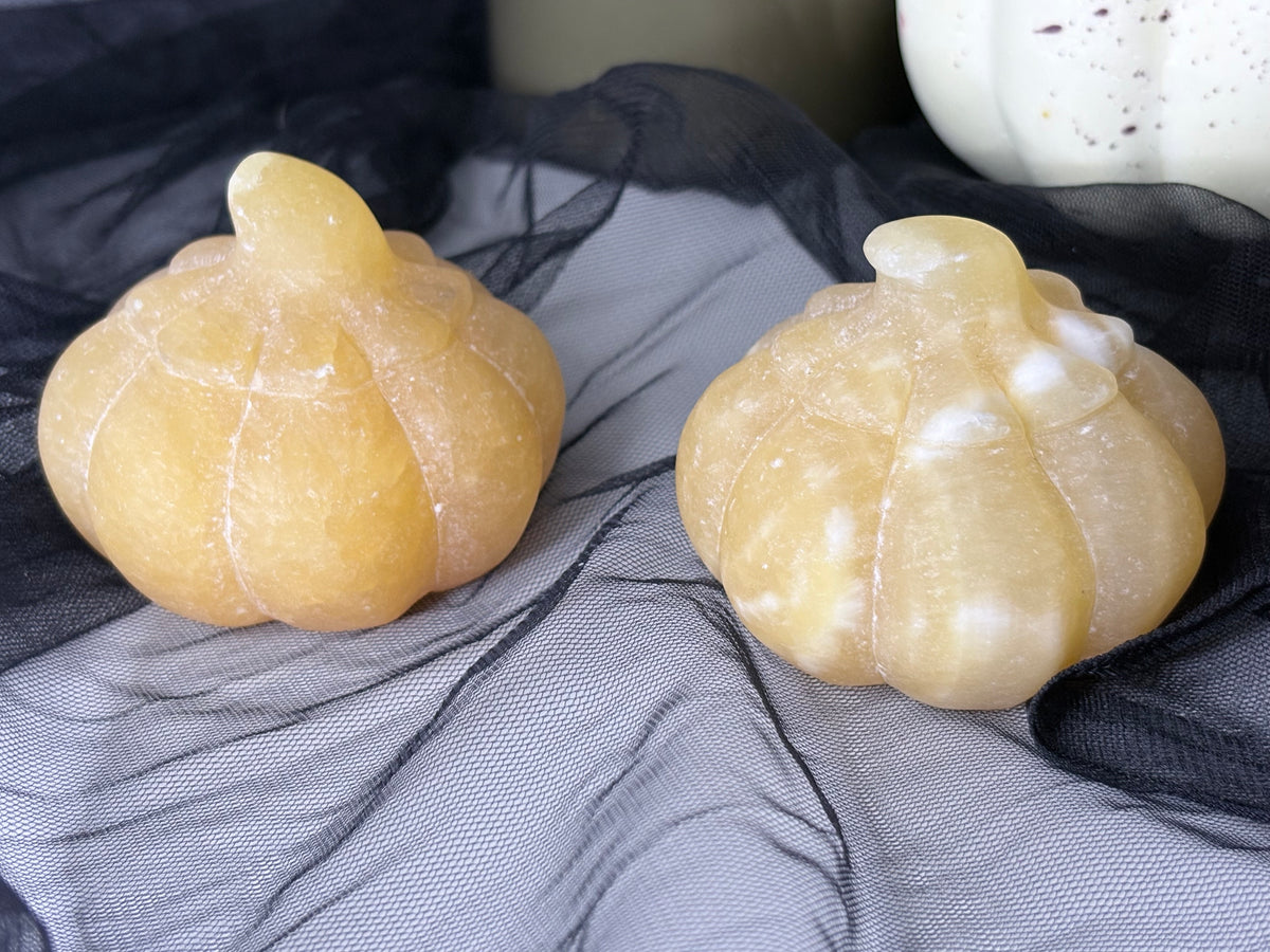 Yellow Calcite Pumpkin Carving