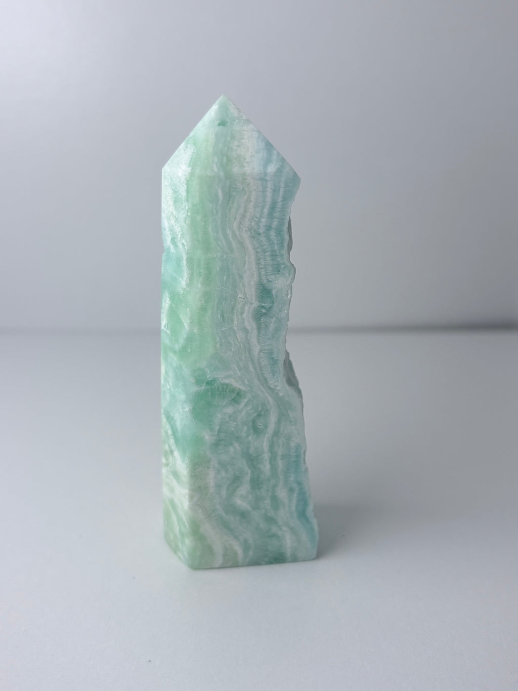 Blue Aragonite Obelisk Towers