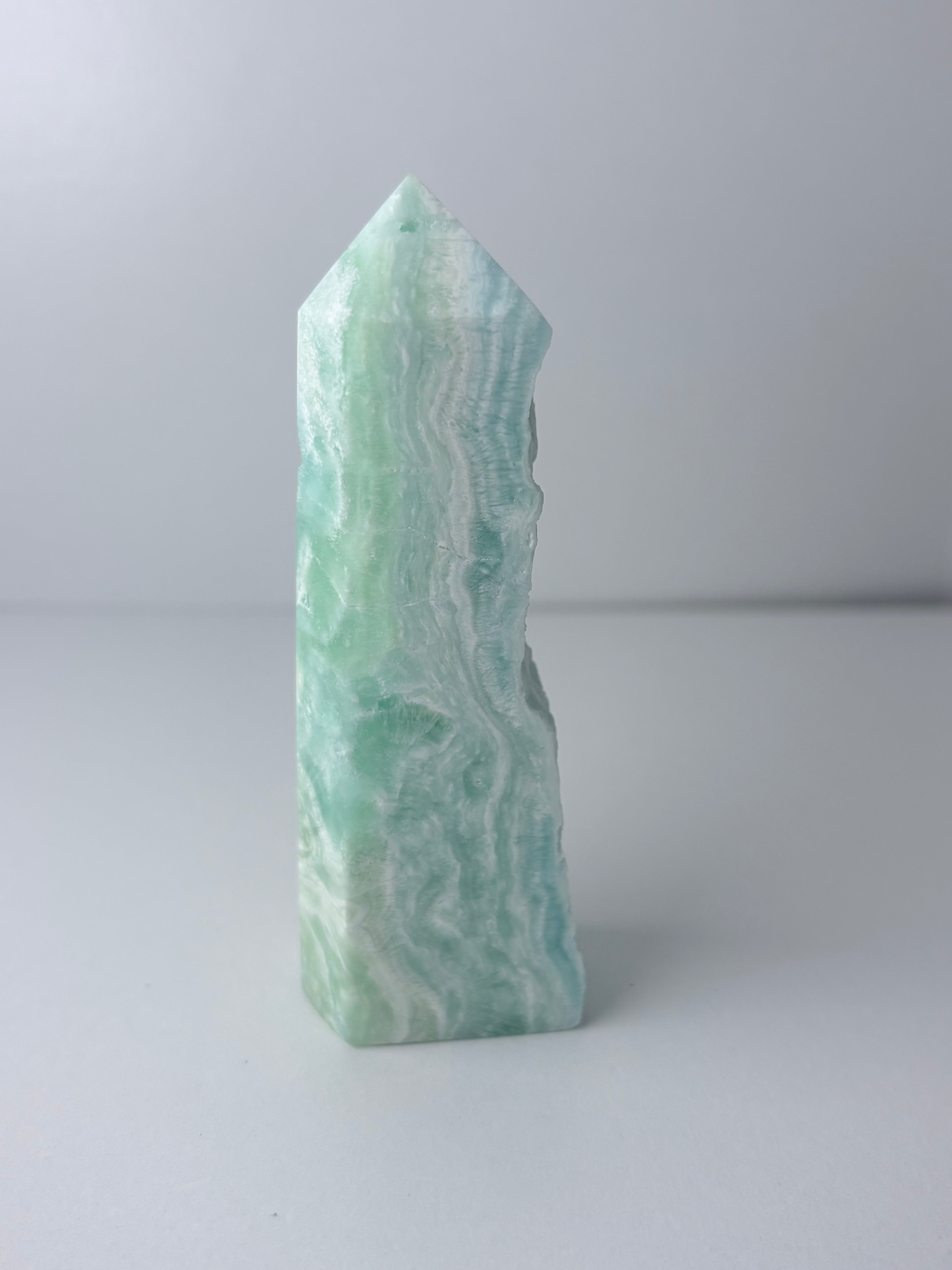 Blue Aragonite Obelisk Towers