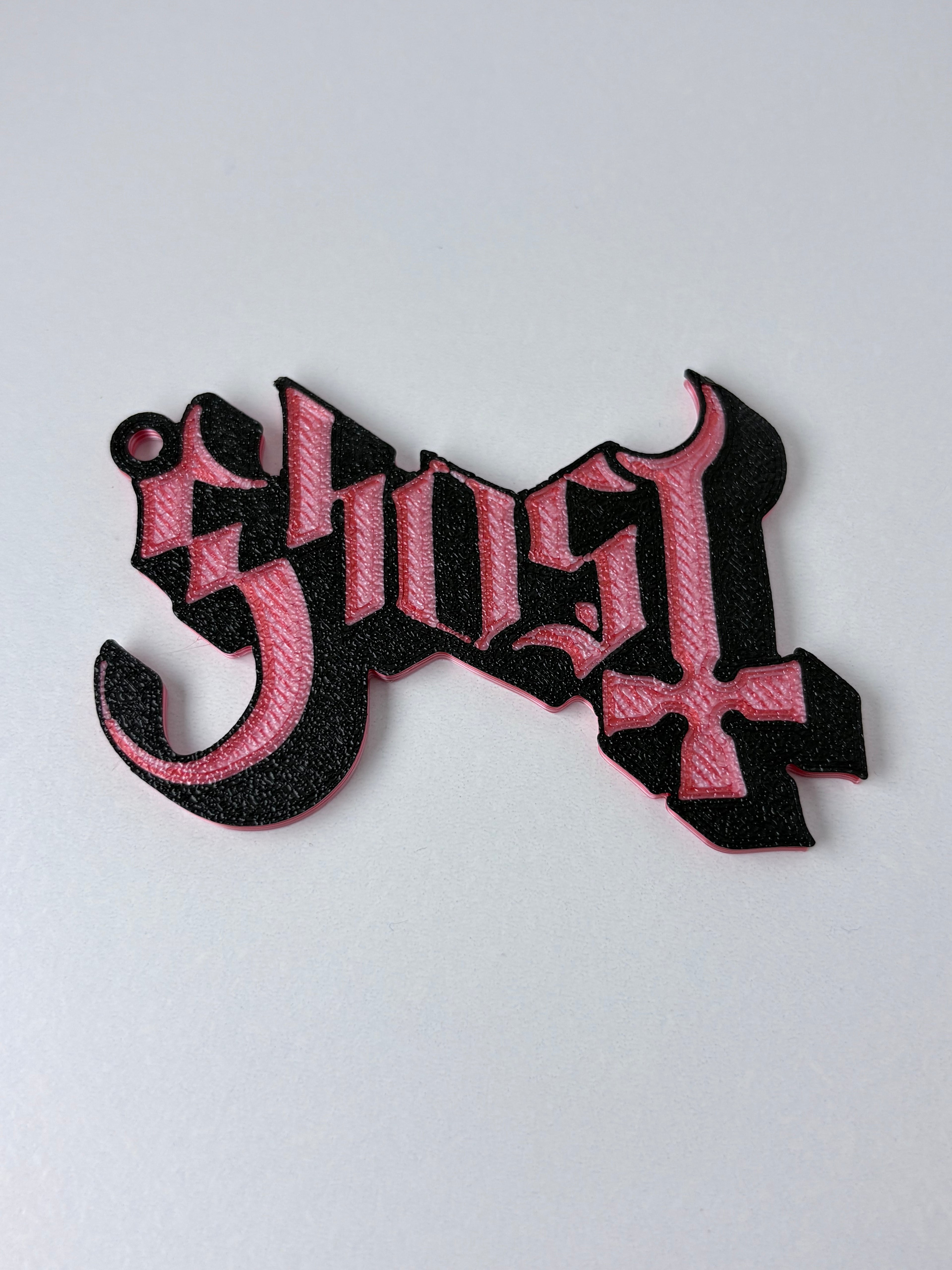 Ghost Logo Keychain