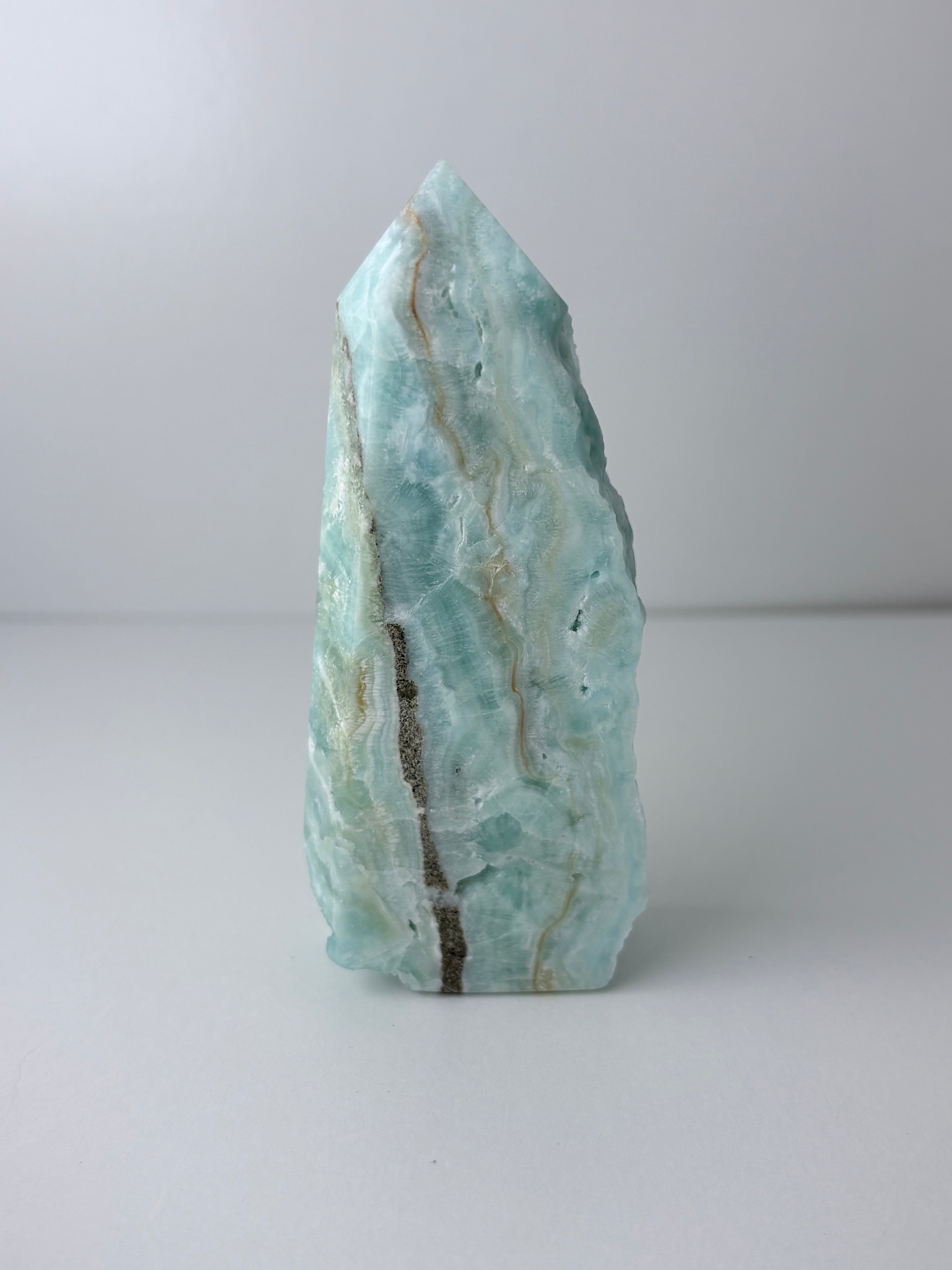 Blue Aragonite Obelisk Towers