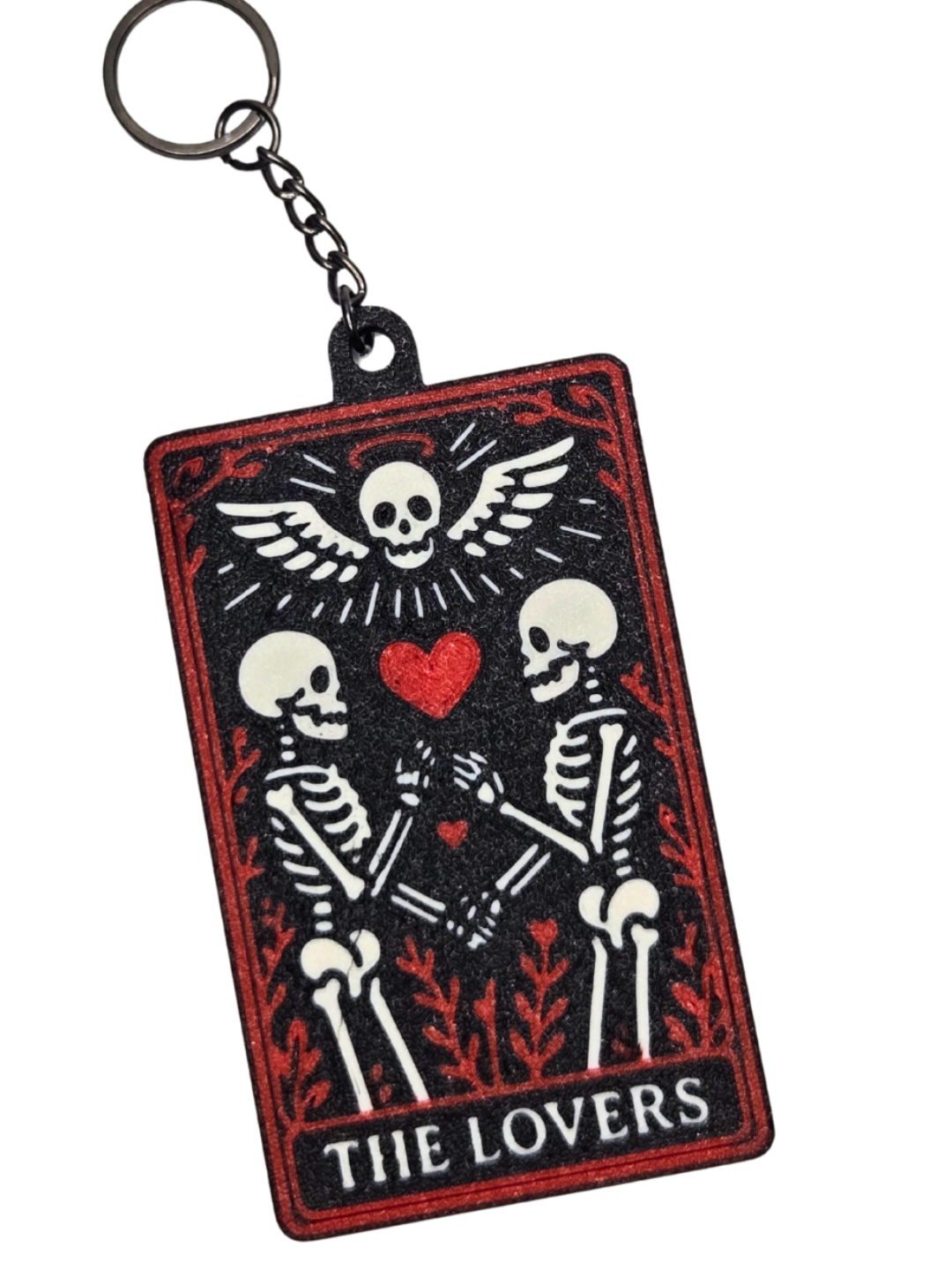 3D Lovers Tarot Keychain