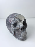 Lepidolite Druzy Skull