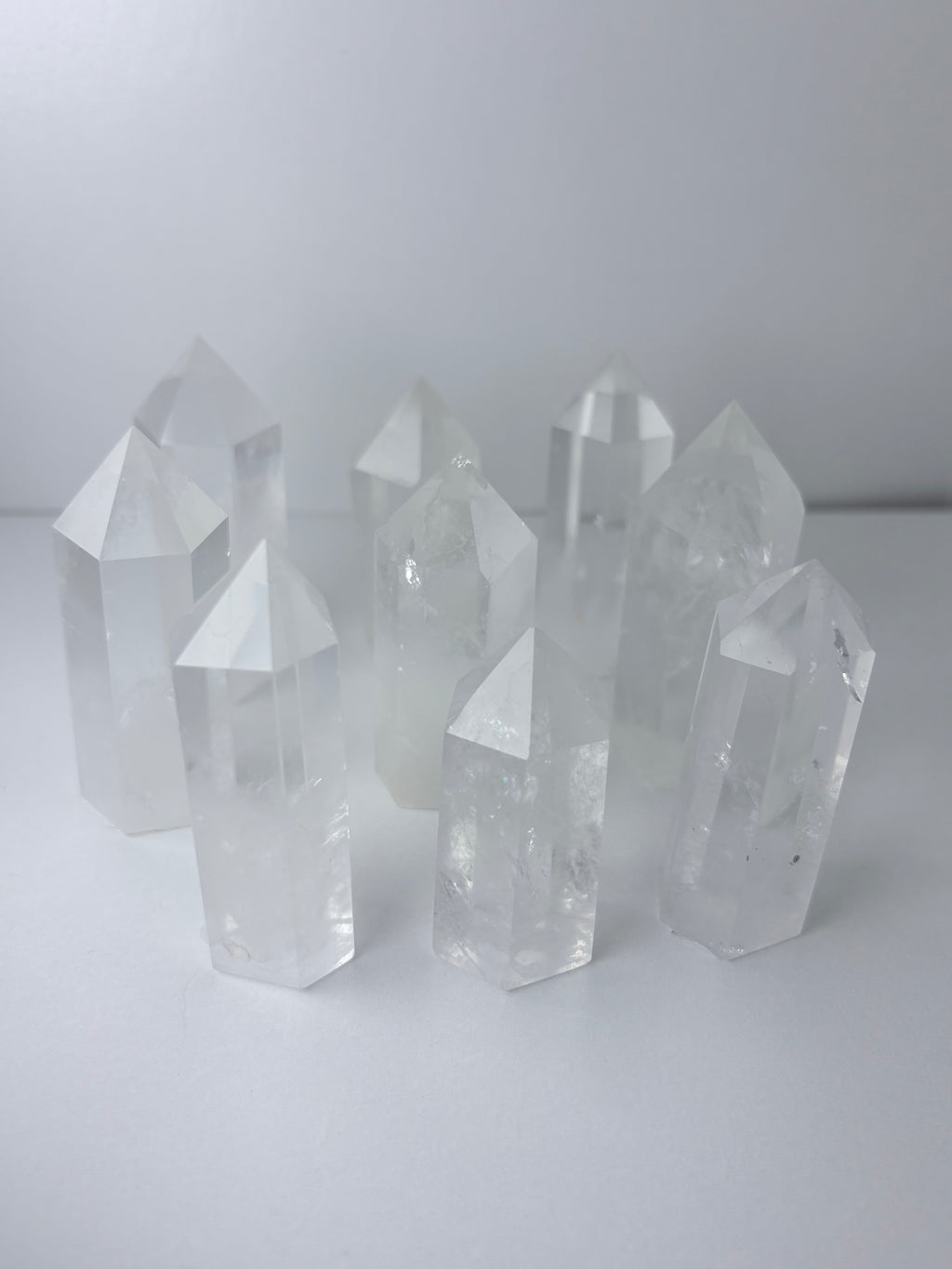 Clear Quartz Obelisk Towers