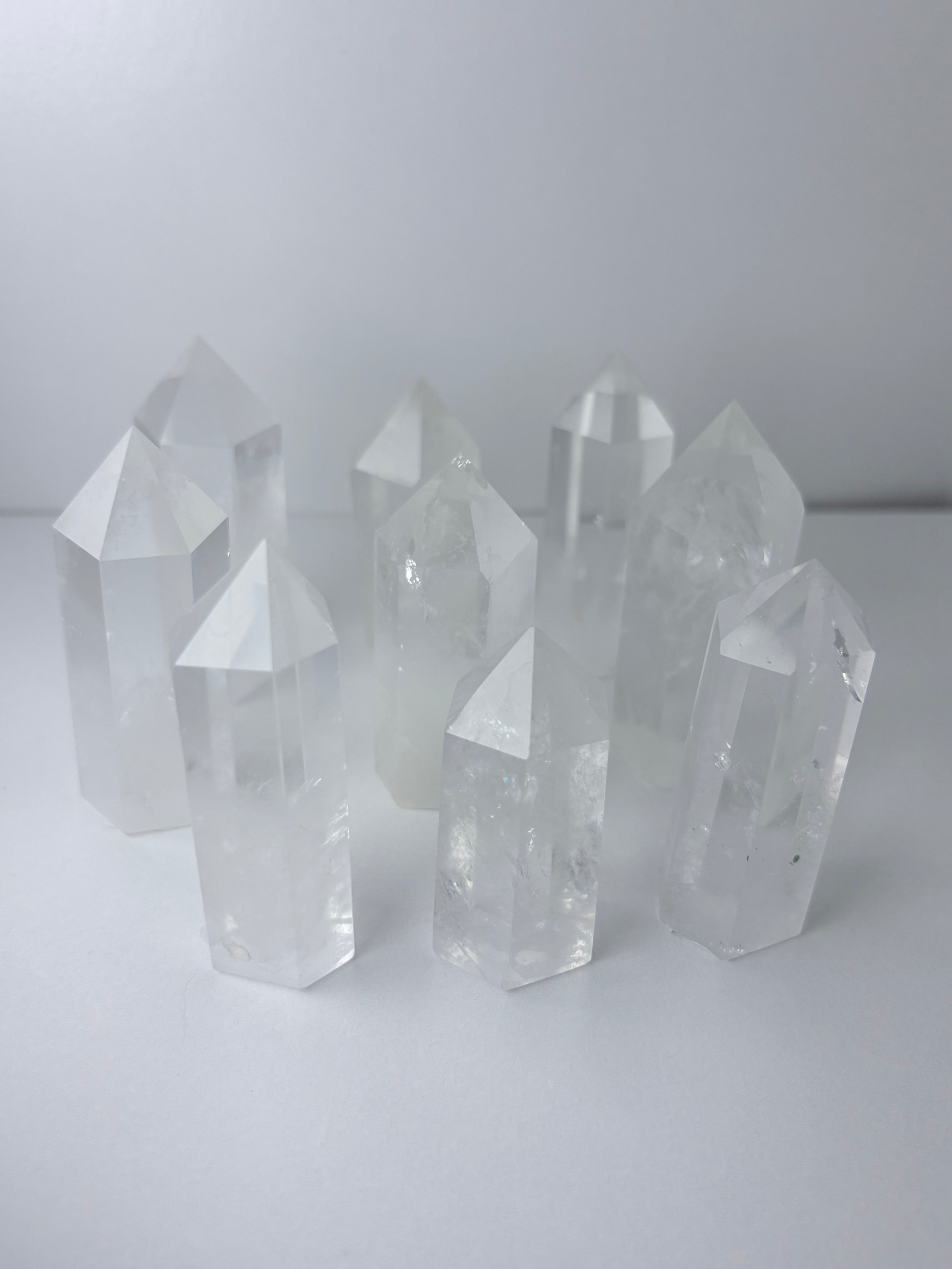 Clear Quartz Obelisk Towers