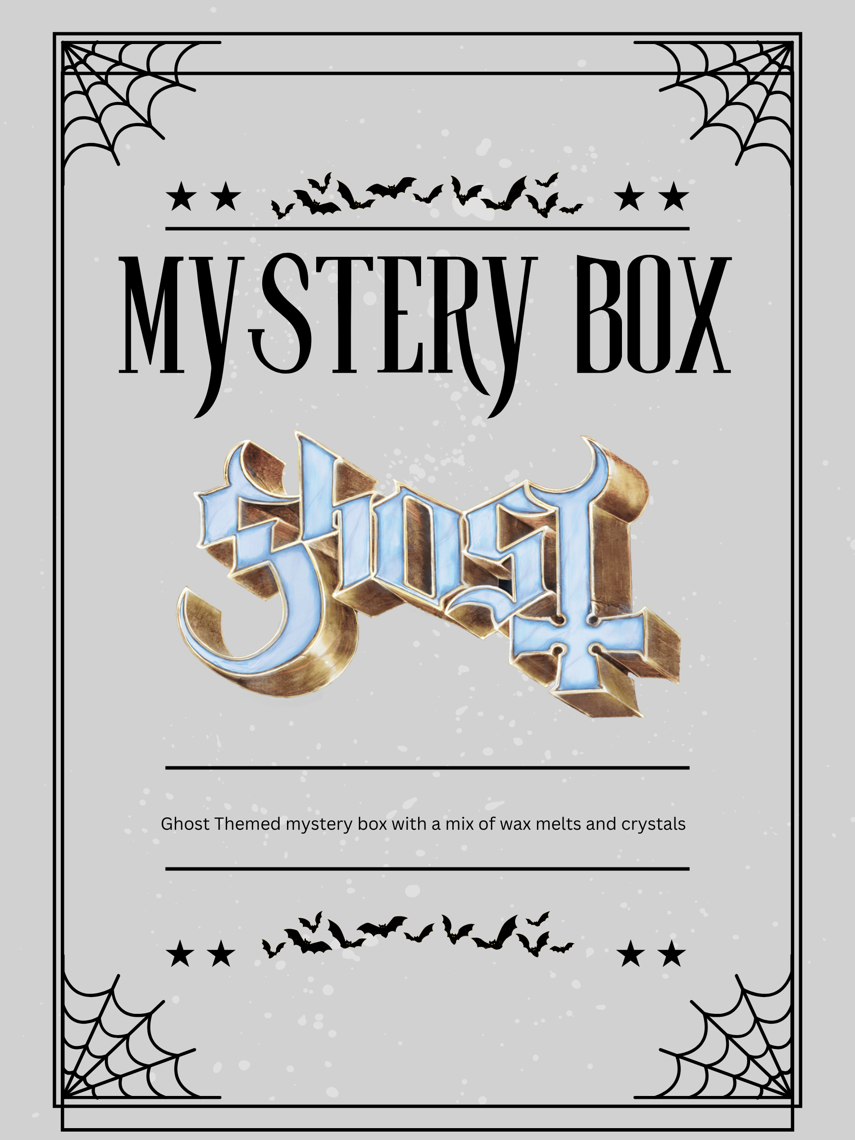Ghost band themed mystery boxes